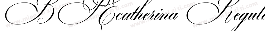 BP Ecatherina RegularVersion 1000字体转换